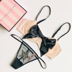 36D LARGE Victoria’s Secret bow bra set